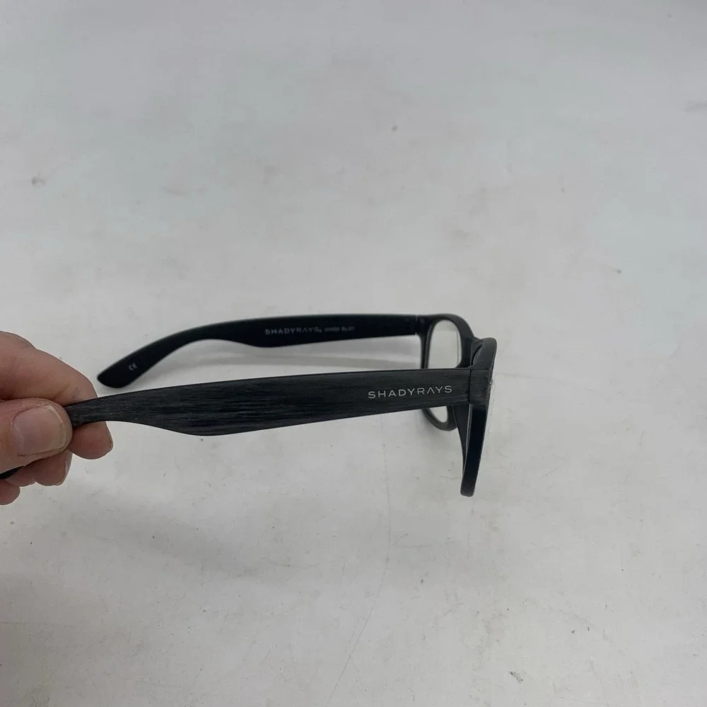 Shady Rays Blue Light Blockers Classic Black Timber Glasses Unisex One Size